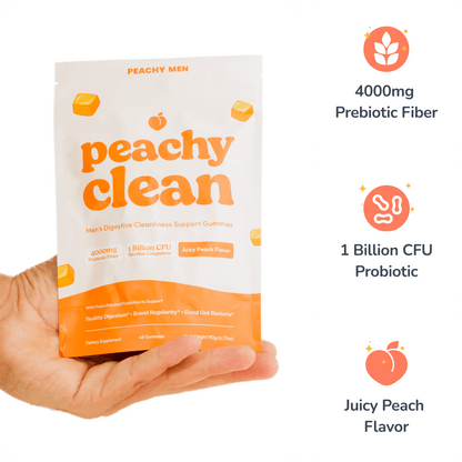Peachy Clean Sugar-Free Pre+Probiotic Fiber Gummies